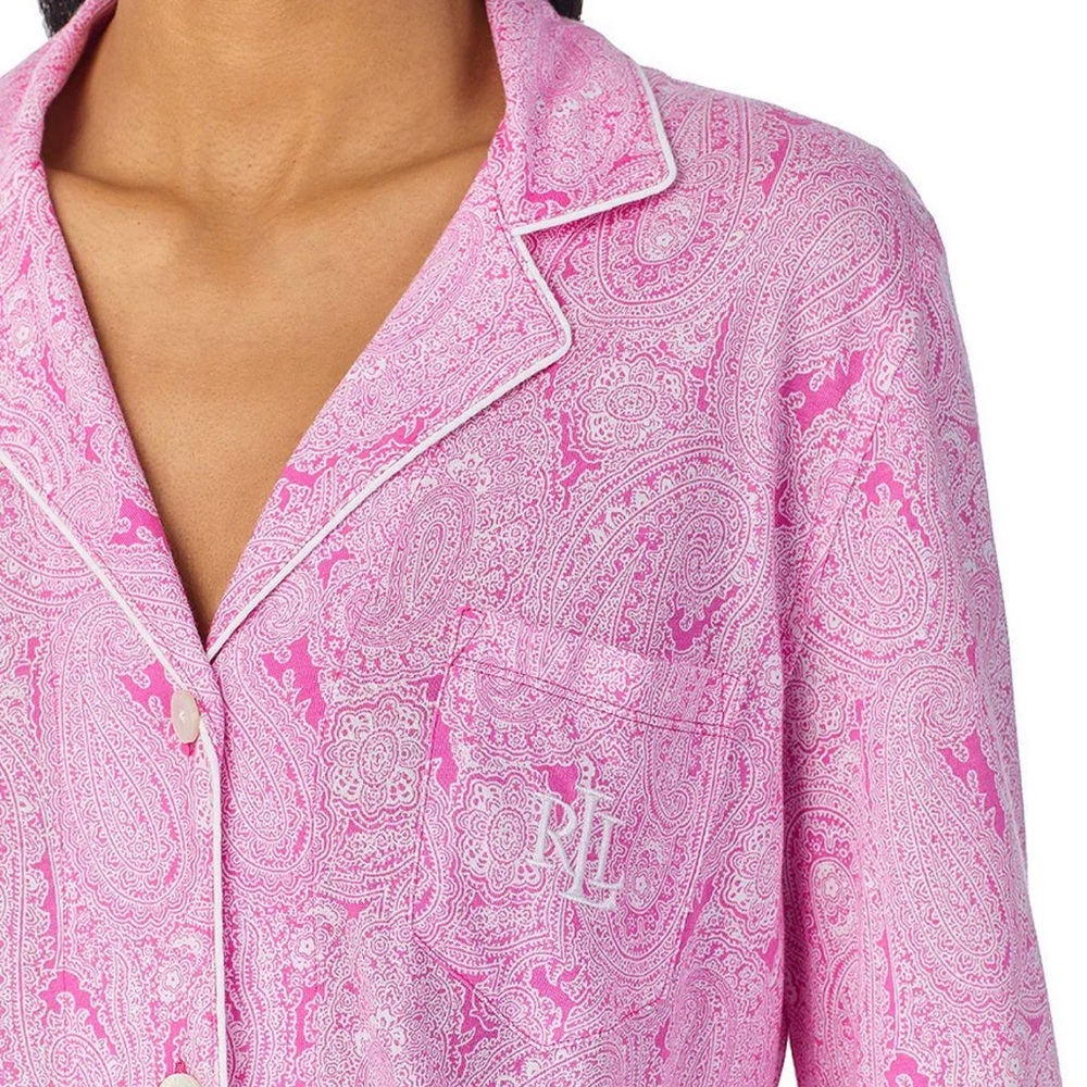 Ralph Lauren Long Sleeve Paisley PJ set